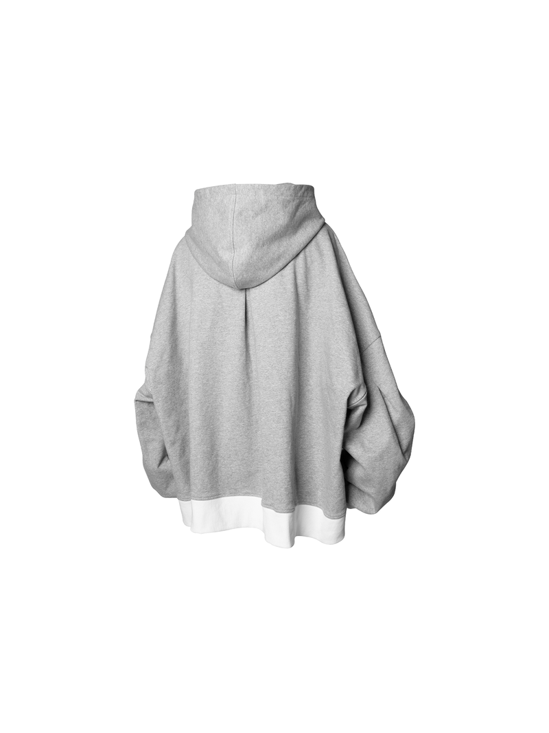 2510SWEAT_RELABEL RE-MEMBER Co-Creation Series Crescent-Cut R-Type Oversized Hoodie