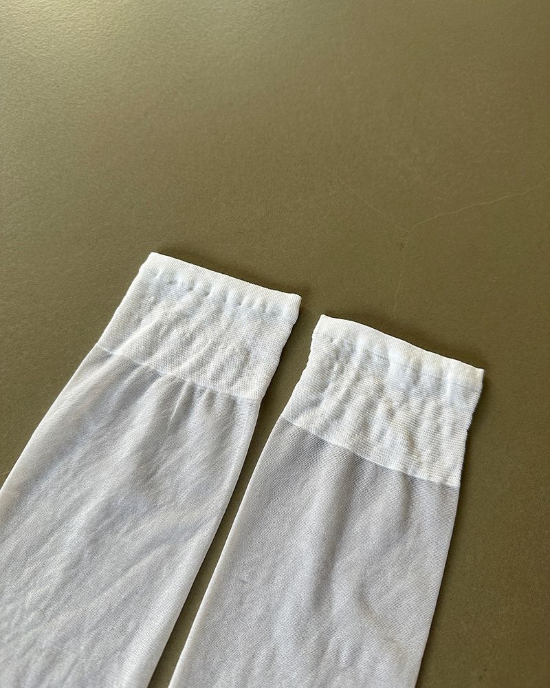 see-through stockings knee socks