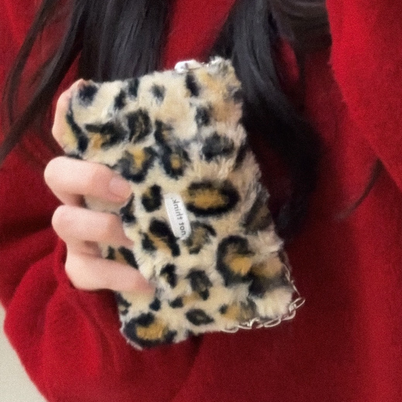 leopard chain wallet bag (3color)