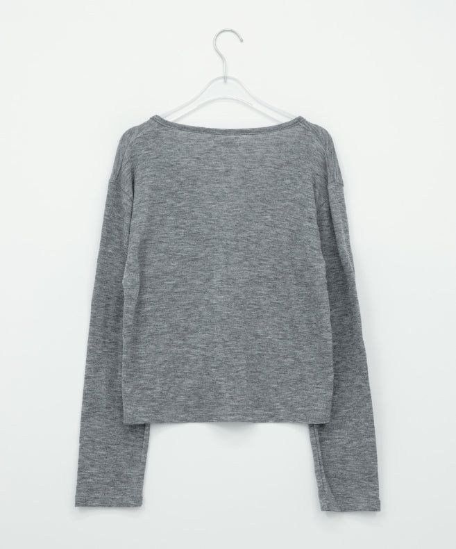 Genoc V-Neck Slim Fit Color Cardigan
