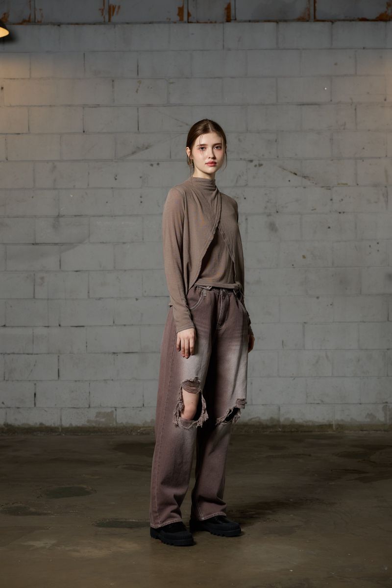 ARE WOOL LONG SLEEVE SET / MOCHA