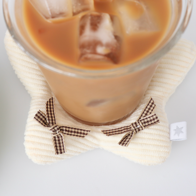 fluffy star plate - vanilla latte