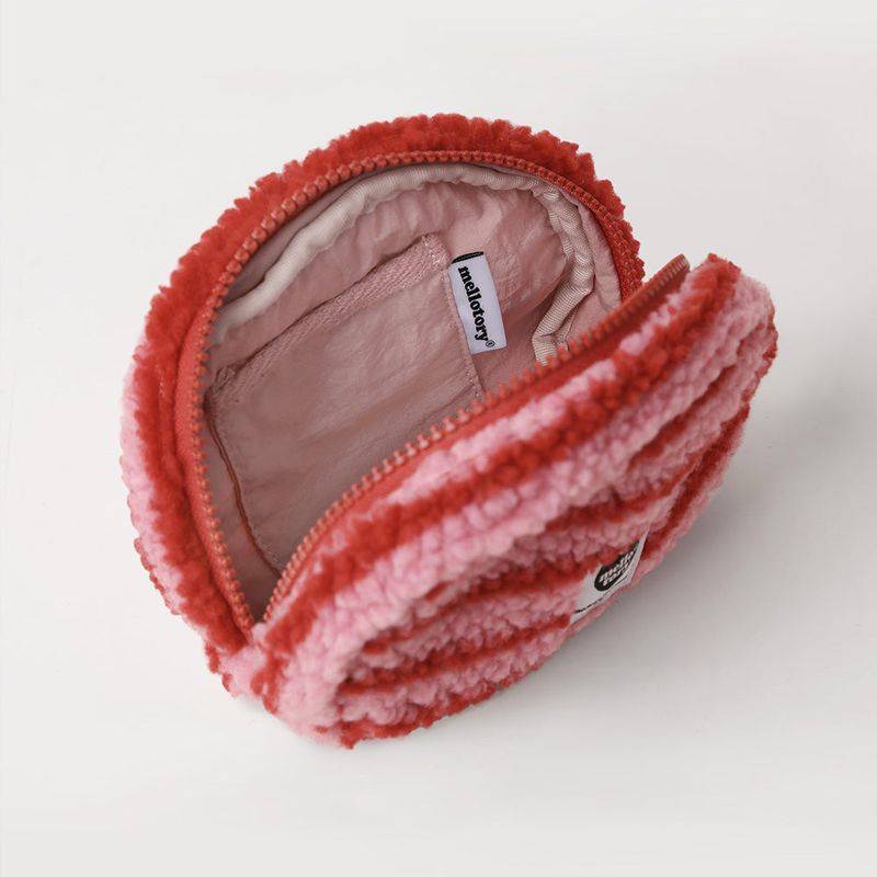 MELLOTORY PATTERN HANDY POUCH (STRIPE RED)