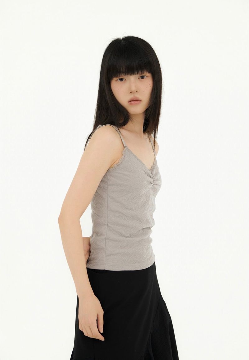 WAVY CHECK MIDI SK BLACK