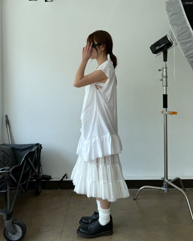 sugar shirring dress