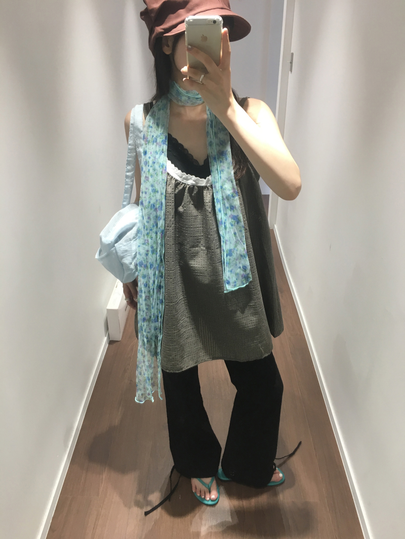 Airy Blossom Scarf (2color)