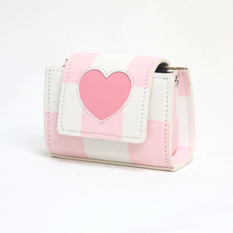 shape of' microbag - pink check