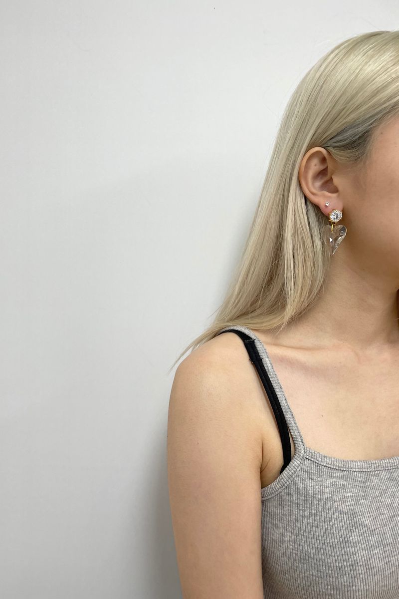 no.21 earring gold