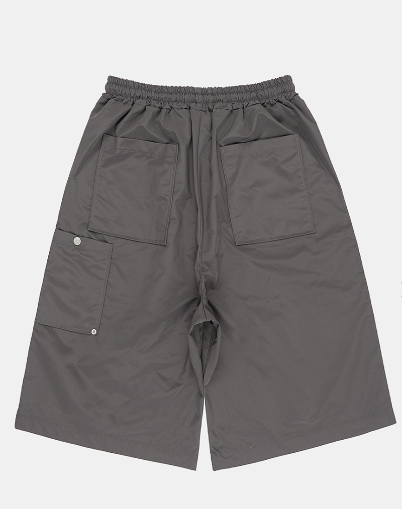 Broher rivet double-knee bermuda pants
