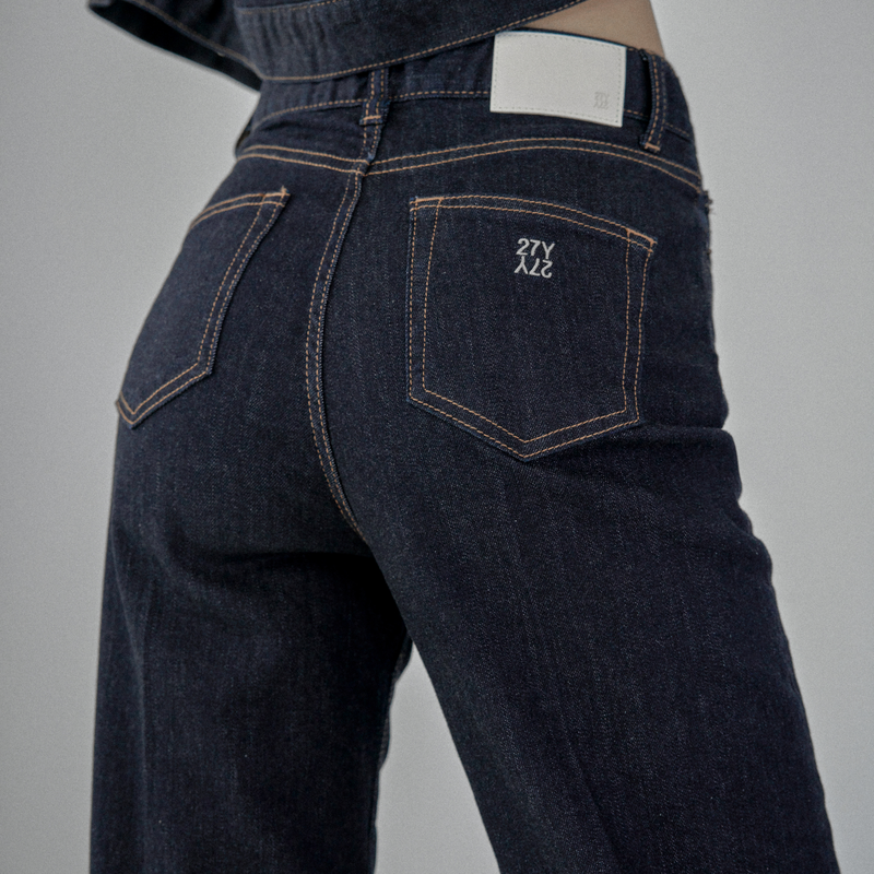 Classic Flare Denim Black Indigo - YF392