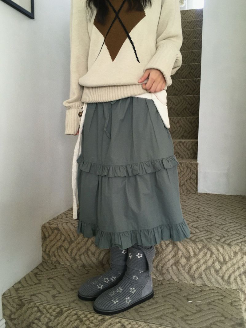 ownmind(オウンマインド)の「Cotton ruffled skirt(Skirts)」