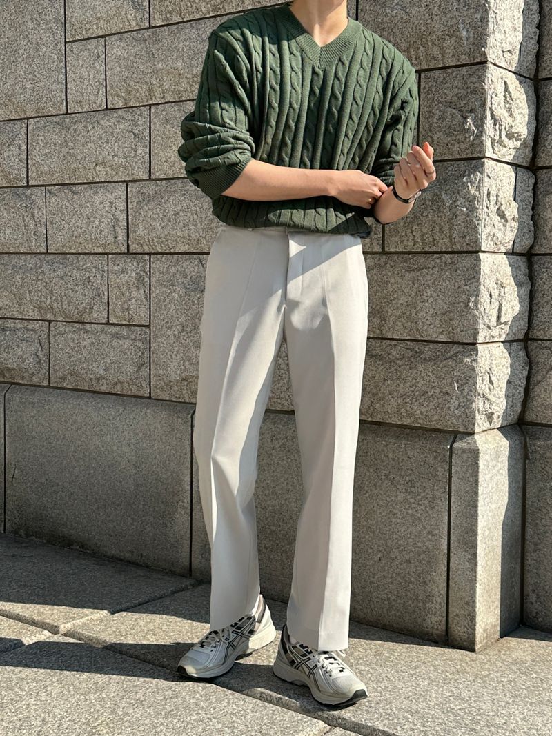 Ino Semi-Wide Slacks (3 colors)