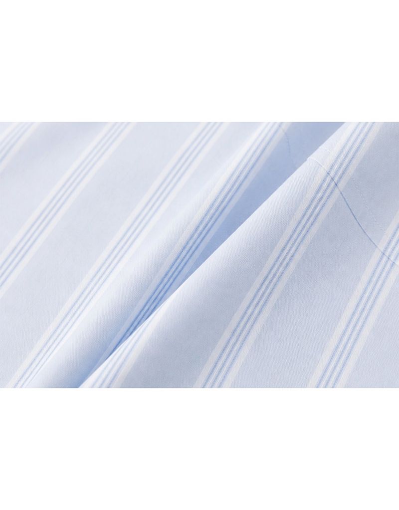 [PRE- FALL] Basic Stripe Oxford Tie Shirt Sky Blue