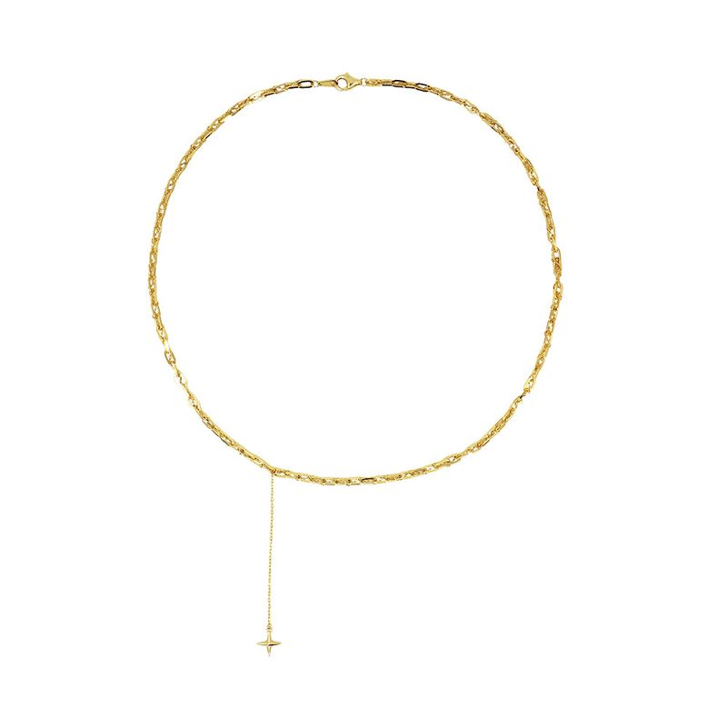 Sparkle drop Silver Necklace
