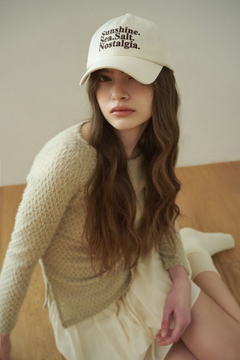 NOSTALGIA baseball cap_ivory