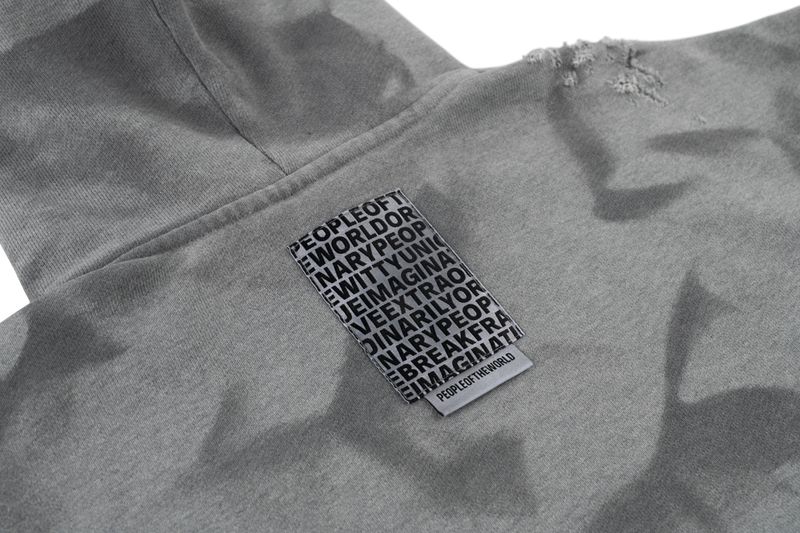 Crop Damage Sweatshirt (GRAY)