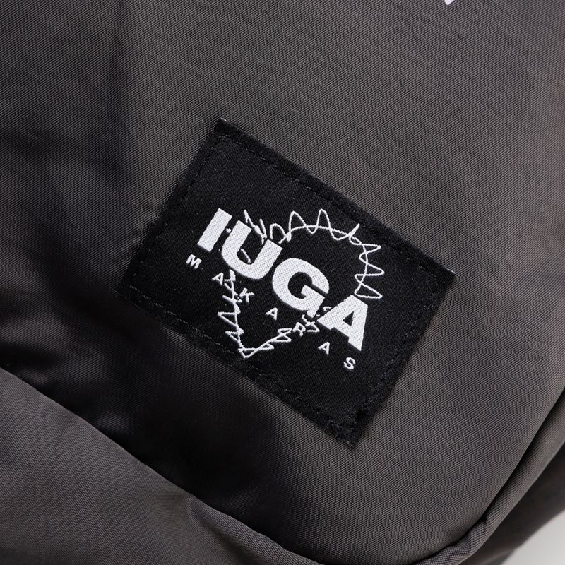 Printed Hidden Pocket Backpack (Gray)