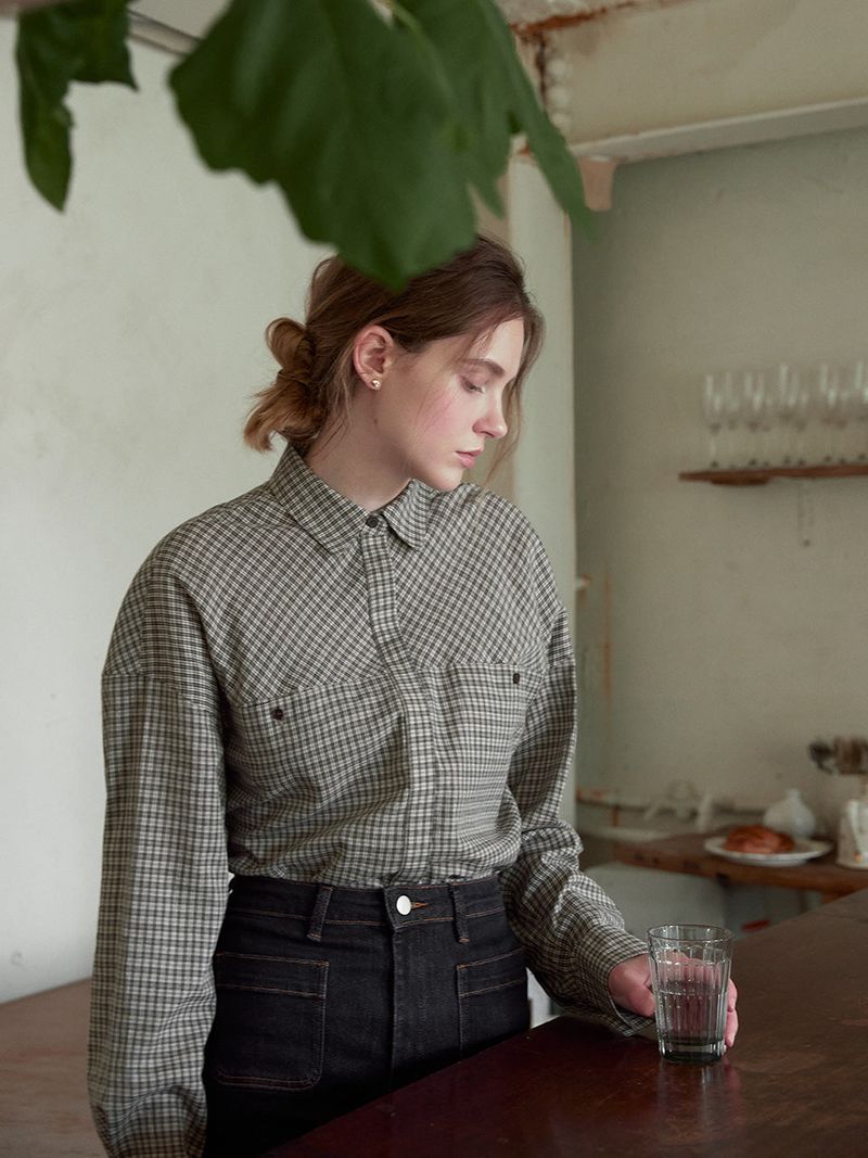 CODY check overfit shirt