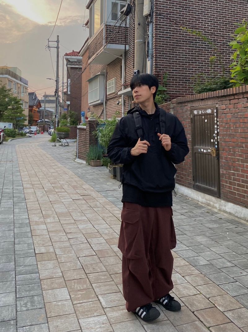 Happo Cargo Balloon Sweat pants 3C