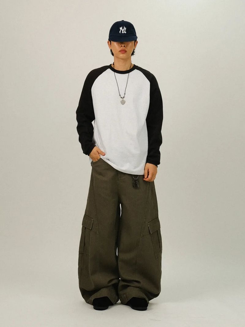 HP Curved Cargo Denim Pants