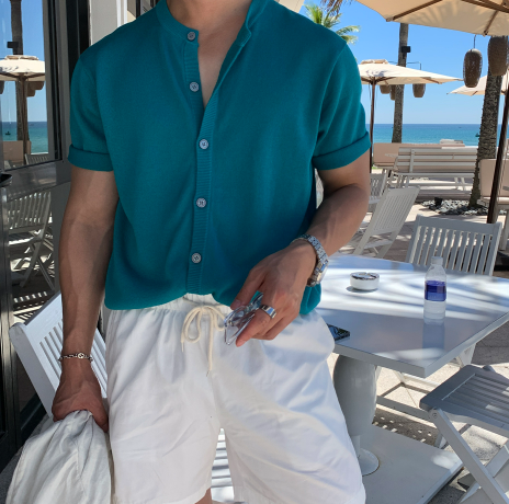 Mouse Biowashing Summer Cool Basic Shorts