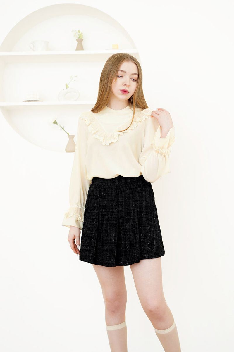 lace chiffon blouse