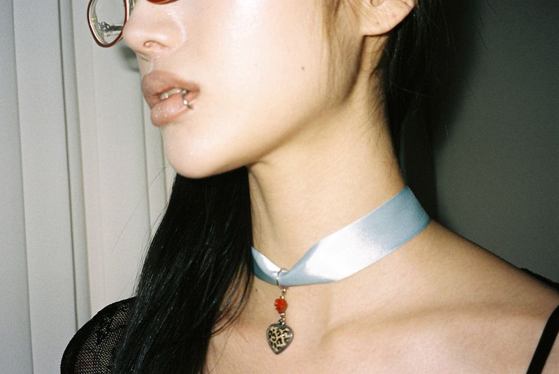 [春] - Leopard heart choker