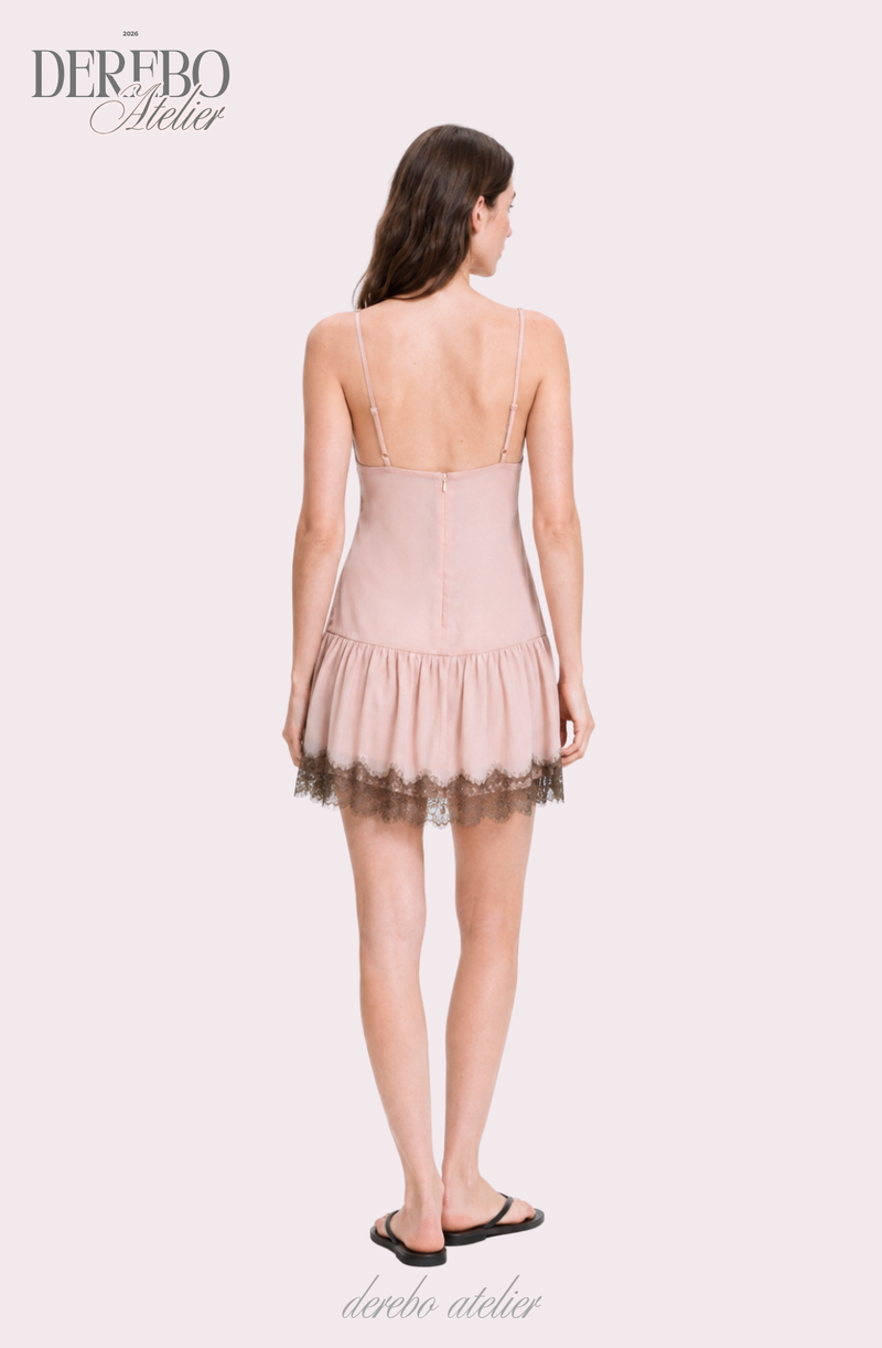 Rose Black Pink Sleeveless Dress