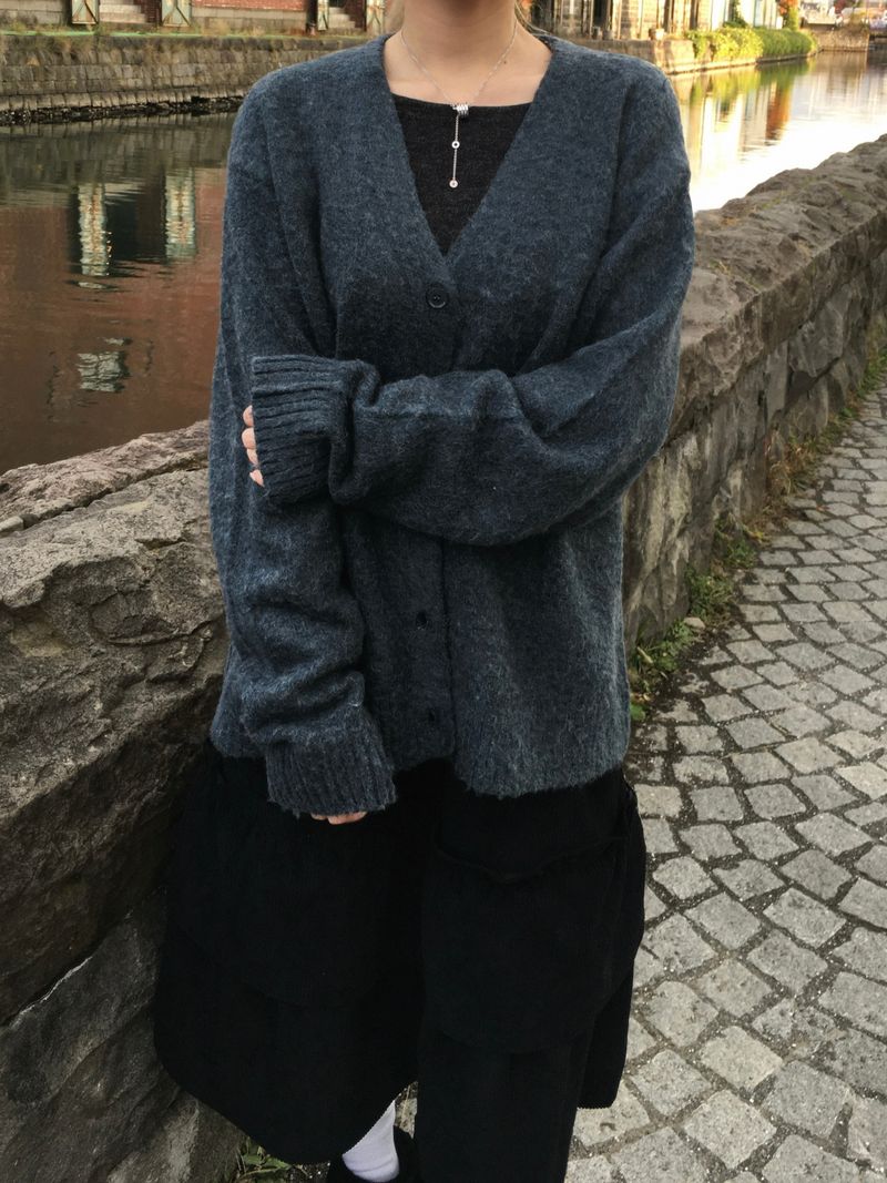 Tori Wool Brush Knit Cardigan (4c)