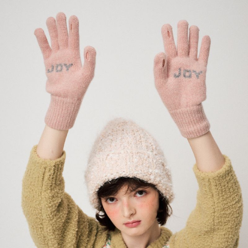 FUN FROM FUN（ファンフロムファン）の「MESSAGE GLOVES, PINK（Fashion Accessories）」