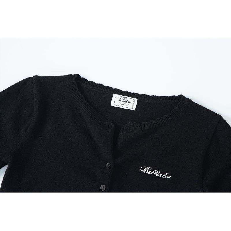CUPCAKE CARDIGAN-BLACK