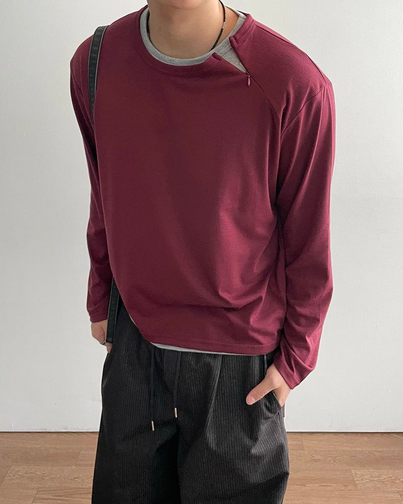 Glim Layered Crop Long Sleeve T