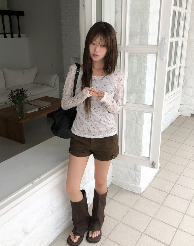 Mohen Flower Jacquard Long Sleeve