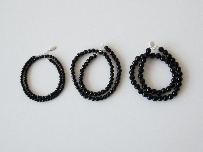 [925 Silver] Onyx Necklace (3 size)