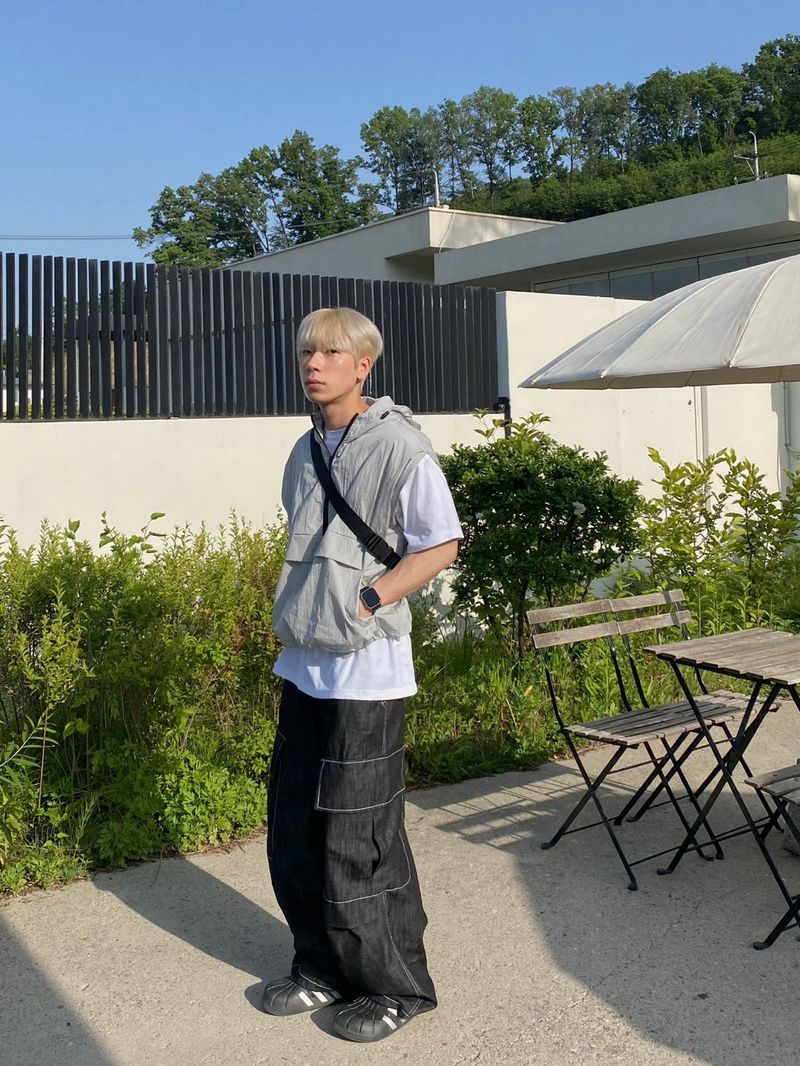 Nonfade stitch cargo balloon pants 2C
