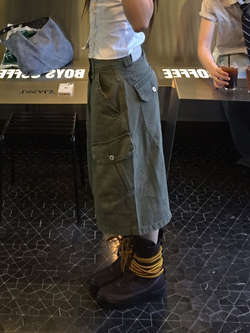 pigment dyeing bermuda pants