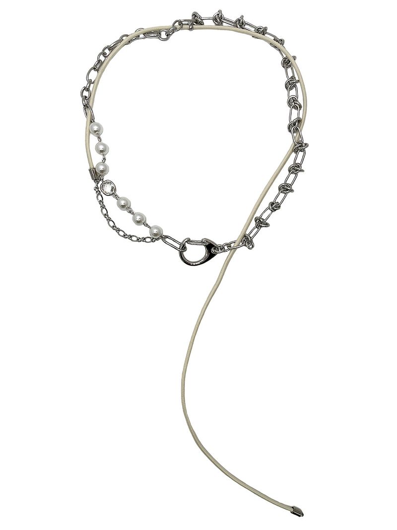 Axi studio（アクシスタジオ）の「 String chain necklace - IVORY（Accessories）」