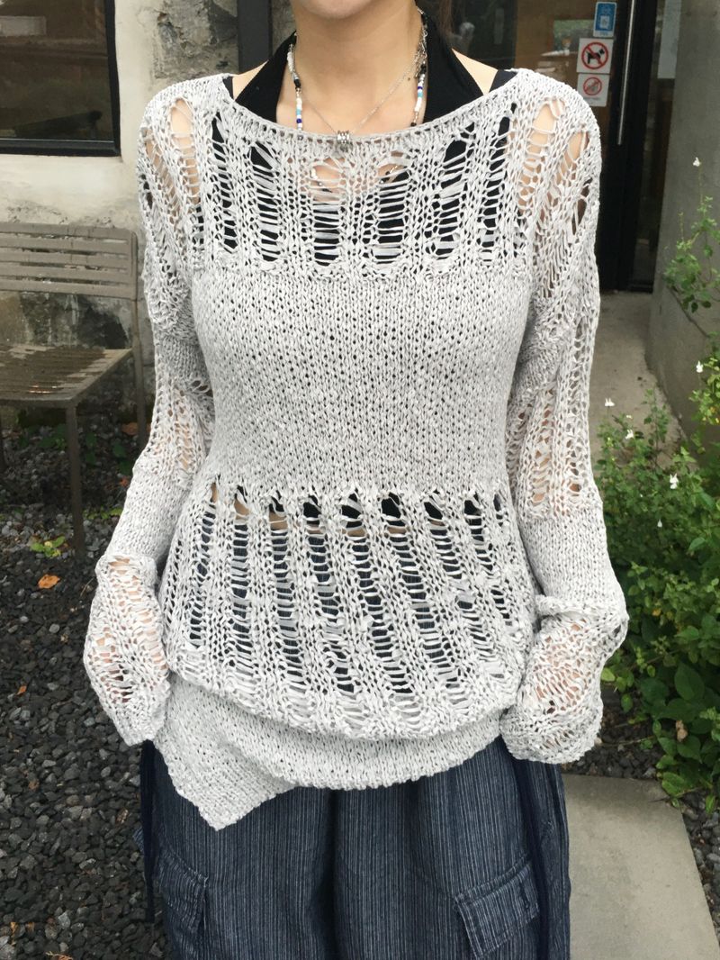 RITCORE（リットコア）の「Funky Mood Mesh Knitwear (4c)（Tops）」