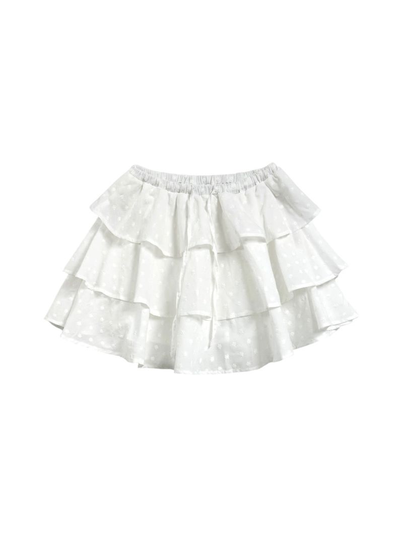 Floral Mini Ruffle Skirt (3color)