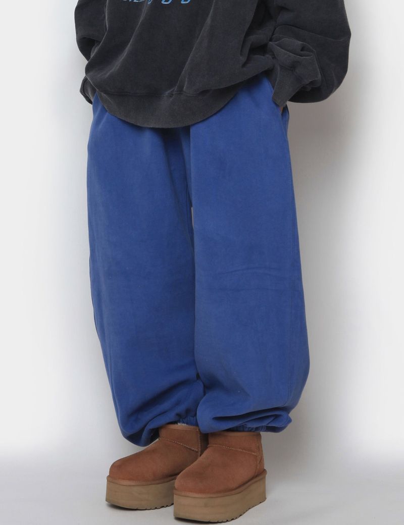 wool fluff balloon jogger pants