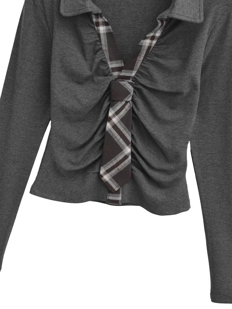 tie shirring shirts