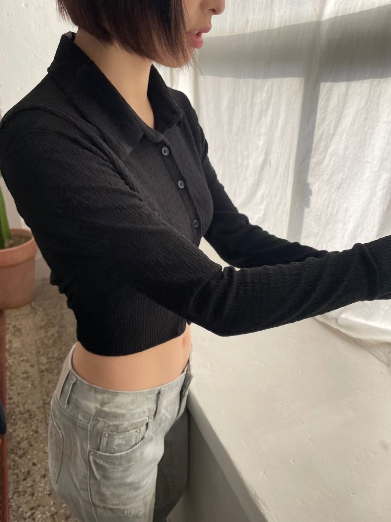 Arco iris（アルコイリス）の「Fairy cuffs crop shirt（Tops）」