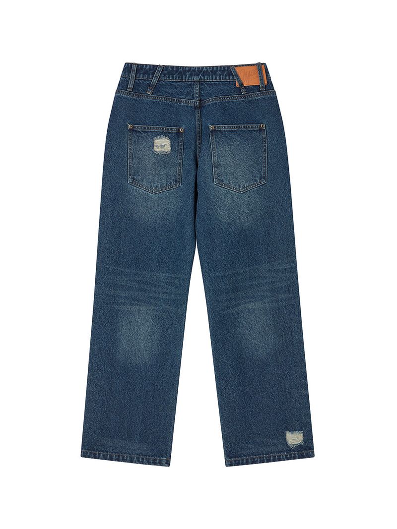 STAR APLIQUE DENIM PANTS INDIGO