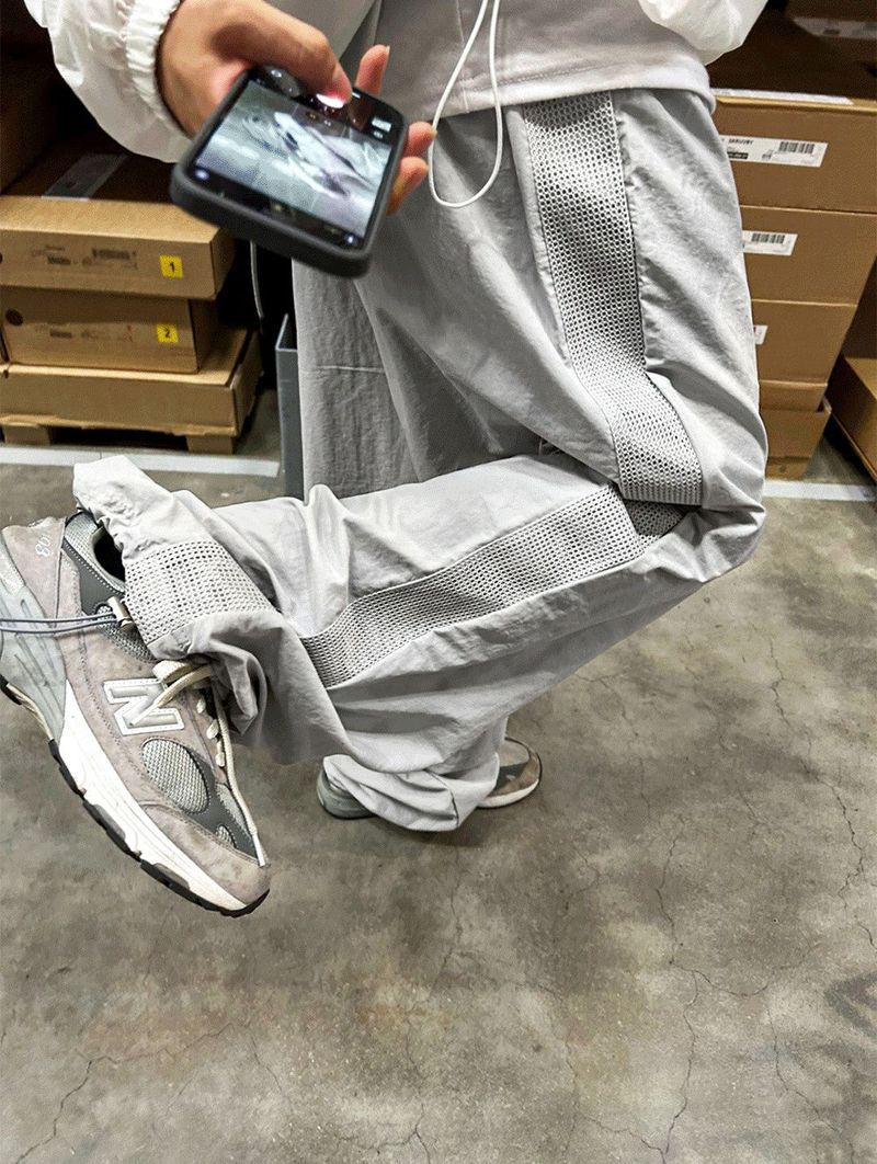 mesh side line pants