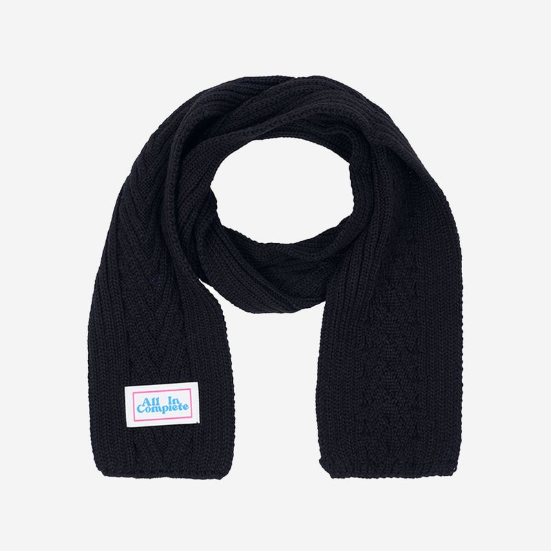 アローニットミニマフラー (Black)