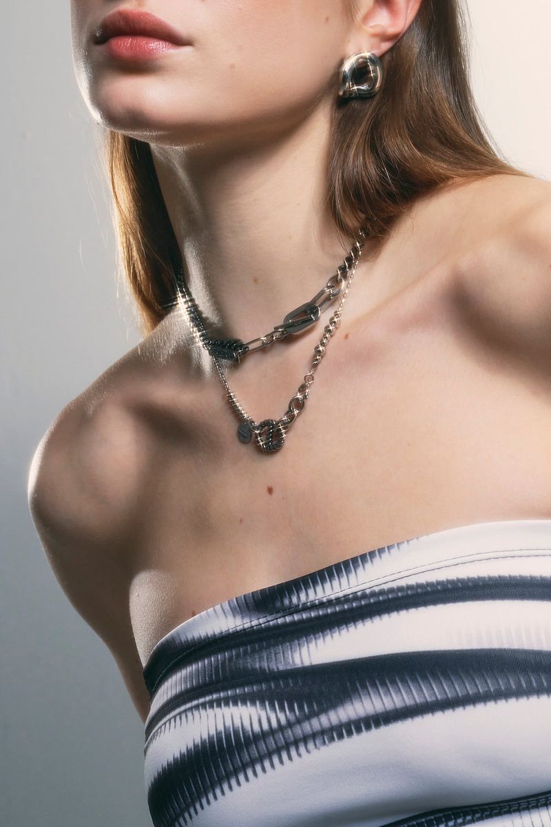 NO.310 [SILVER] MOVE BALL NECKLACE