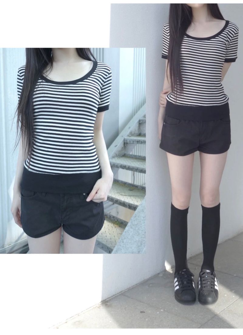 girl stripe tee