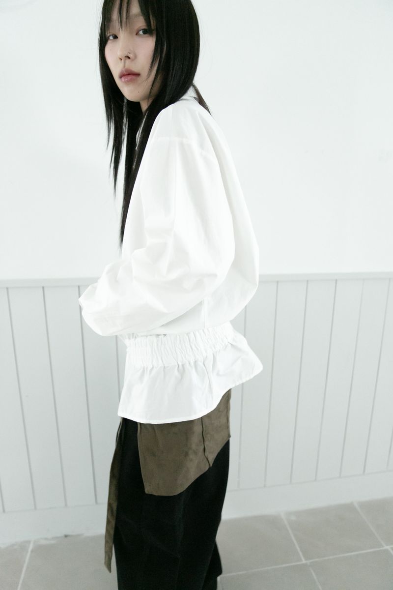 omoosoohy（オムスヒ）の「dry banding pleats shirts(2colors)（Tops）」