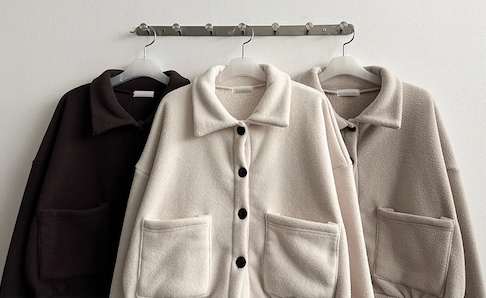 Mori soft fleece pocket jacket