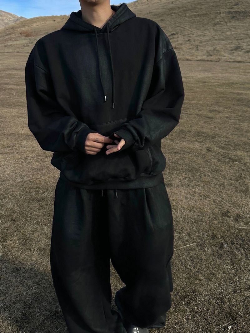 [SET] Onyx Coated Basic Sweatpants